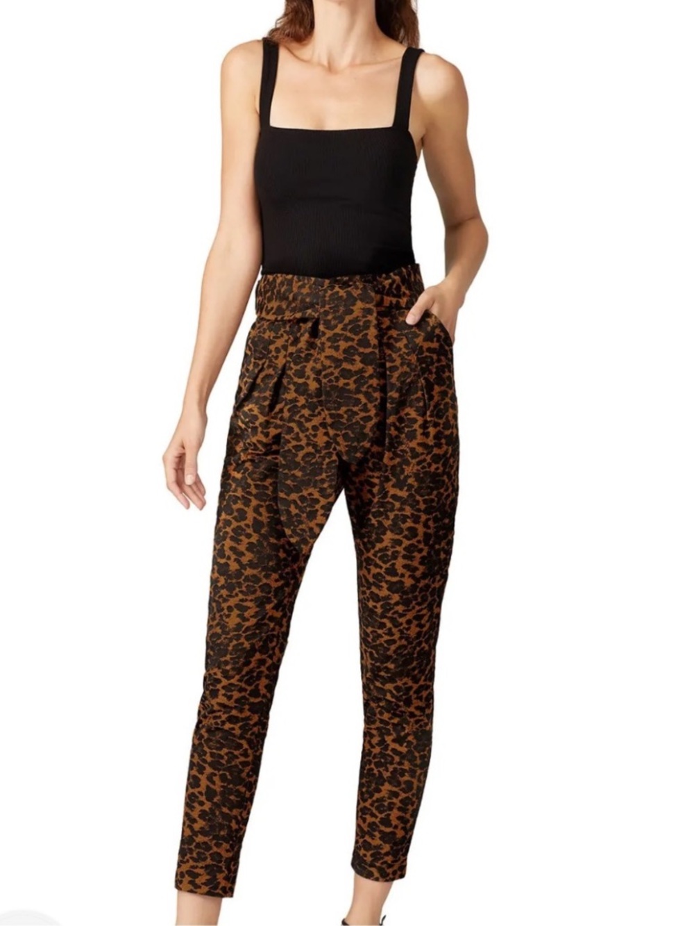{Hunter Bell} Carson Leopard Print Pant